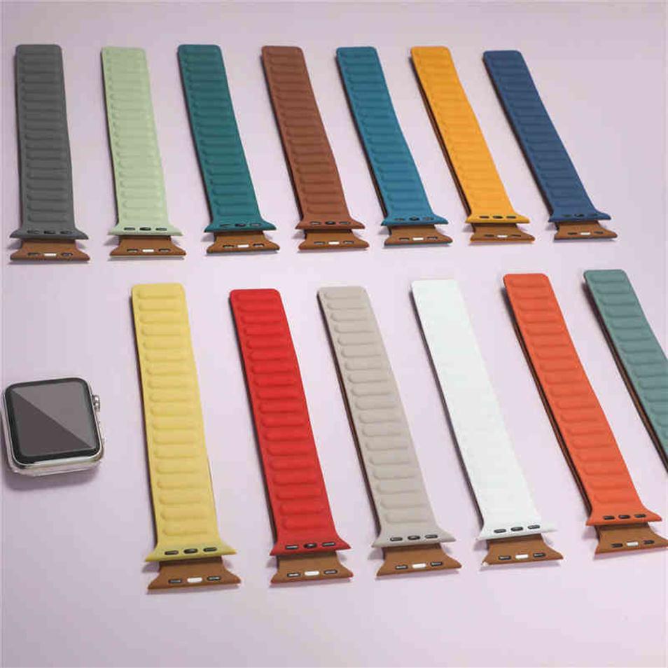 Silicone Link strap for Apple watch band 44mm 40mm 38mm 42mm 41mm 45mm Magnetic Loop sports bracelet iwatch series 6 5 4 3 SE 7 Y2204012287
Silicone Link strap for Apple watch band 44mm 40mm 38mm 42mm 41mm 45mm Magnetic Loop sports bracelet iwatch series 6 5 4 3 SE 7 Y2204012287