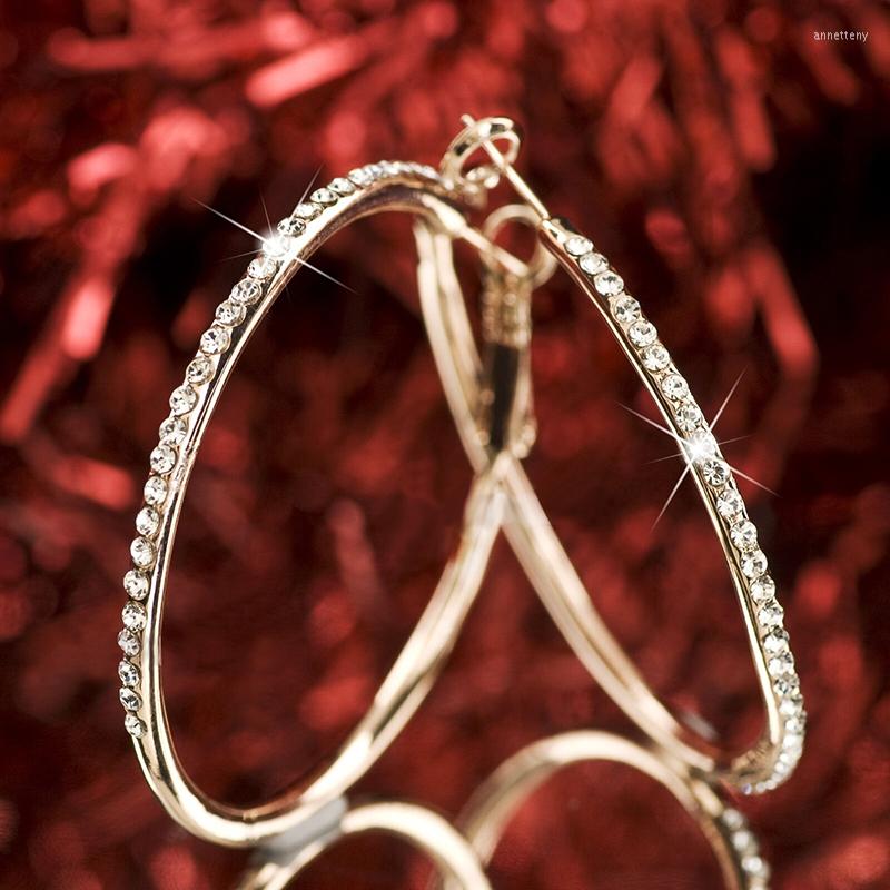 Hoop Earrings Fashion Circle Rhinestone For Women Big Gold Color Round Loop Earring Statement Jewelry Brincos Z4N949
Hoop Earrings Fashion Circle Rhinestone For Women Big Gold Color Round Loop Earring Statement Jewelry Brincos Z4N949