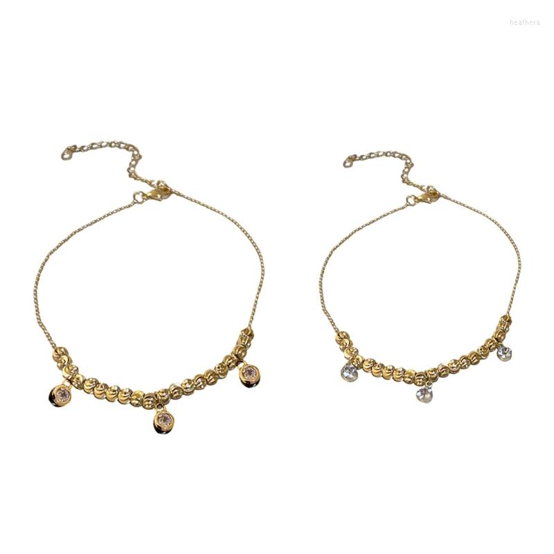 Anklets N58F Dainty Ankle Bracelet Foot Chain Anniversary Birthday Jewelry Gifts Crystals Zircon Round Bead Anklet
Anklets N58F Dainty Ankle Bracelet Foot Chain Anniversary Birthday Jewelry Gifts Crystals Zircon Round Bead Anklet