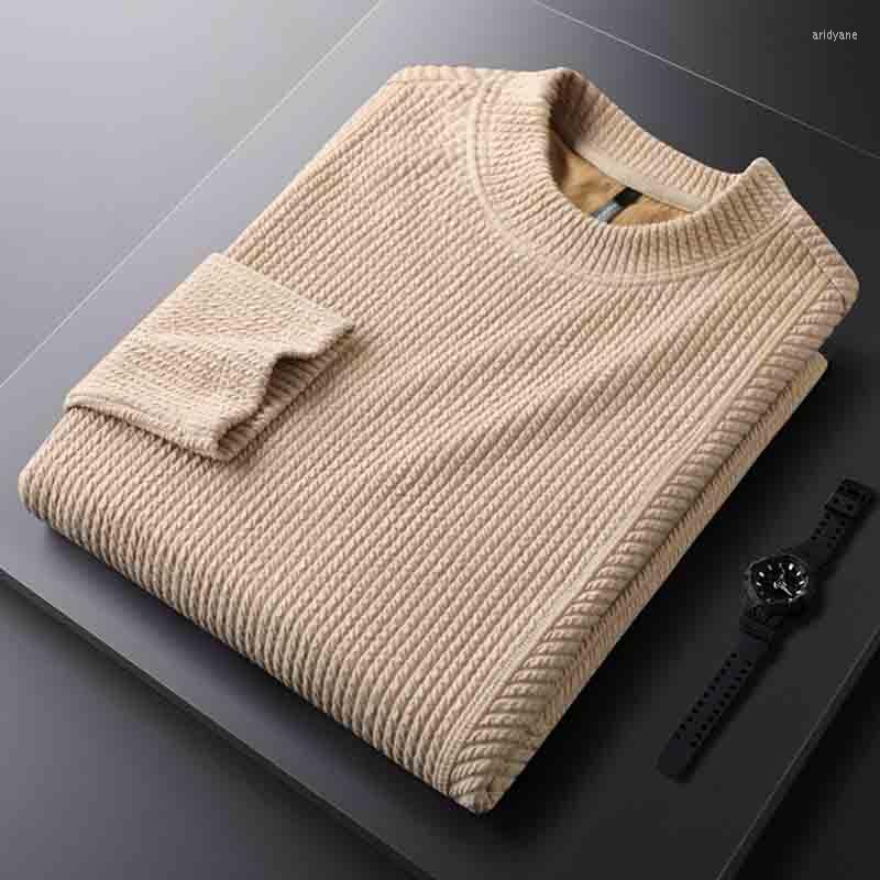 Men's Hoodies Warm Solid Color Lining Plus Velvet Thick Sweater Men's Knit Bottoming Round Neck Striped Autumn And Winter Clothes, Black
Men's Hoodies Warm Solid Color Lining Plus Velvet Thick Sweater Men's Knit Bottoming Round Neck Striped Autumn And Winter Clothes, Black