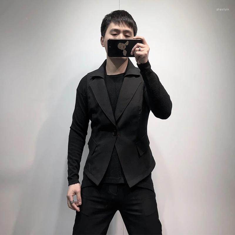 Men' Vests Vest Spring And Summer Slim Fit Short Waist Lapel Fashion Street Style Multifunctional Sleeveless Casual Jacket, Black
Men' Vests Vest Spring And Summer Slim Fit Short Waist Lapel Fashion Street Style Multifunctional Sleeveless Casual Jacket, Black