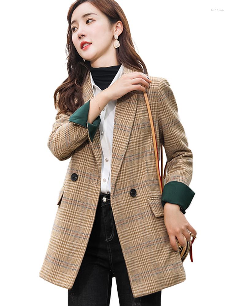 Women' Suits Soft And Comfortable High-quality Plaid Jacket With Pocket Office Lady Casual Woolen Blazer Women Wear Coat, Gray
Women' Suits Soft And Comfortable High-quality Plaid Jacket With Pocket Office Lady Casual Woolen Blazer Women Wear Coat, Gray