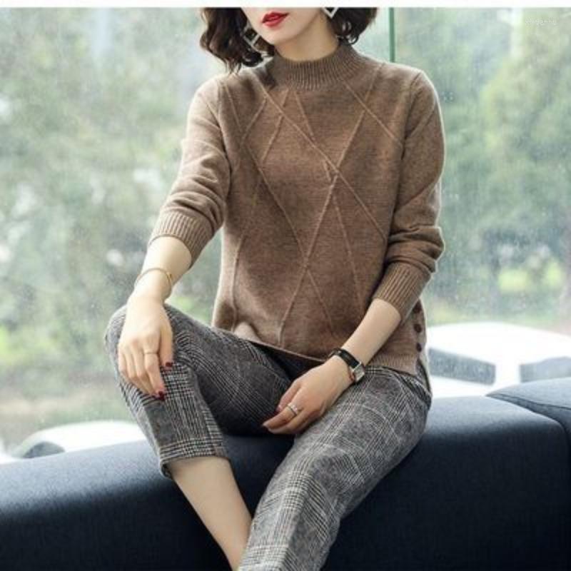 Women's Sweaters Autumn And Winter Women's Half Turtleneck Thickened Sweater Solid Color Korean Version Fashion Aesthetic Loose Coat, Khaki
Women's Sweaters Autumn And Winter Women's Half Turtleneck Thickened Sweater Solid Color Korean Version Fashion Aesthetic Loose Coat, Khaki