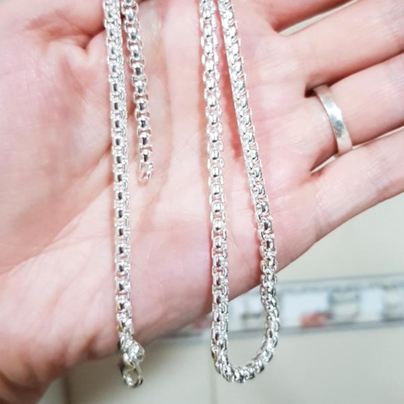Chains Silver 5mm Round Box Chain 18/20/24 Inch Necklace For Woman Men Fashion Wedding Engagement Charm Jewelry
Chains Silver 5mm Round Box Chain 18/20/24 Inch Necklace For Woman Men Fashion Wedding Engagement Charm Jewelry