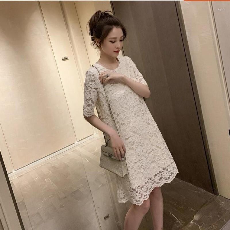 Casual Dresses Women Women's Short-Sleeved Dress Summer Lace Hollow-out Vestido De Mujer Femme Robe, Apricot
Casual Dresses Women Women's Short-Sleeved Dress Summer Lace Hollow-out Vestido De Mujer Femme Robe, Apricot