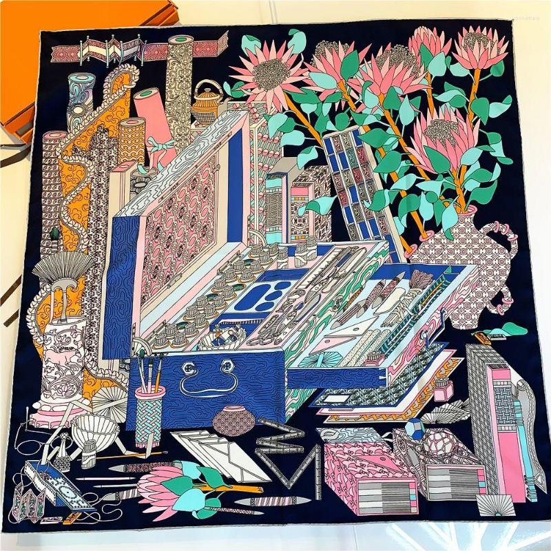 Scarves 90cm Scarf Women Bandana Handmade Curled Twill Silk Square Head Hijab Foulard Design Printed
Scarves 90cm Scarf Women Bandana Handmade Curled Twill Silk Square Head Hijab Foulard Design Printed
