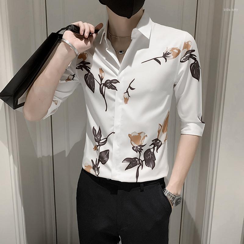 Men's Casual Shirts 2022 Spring Summer Floral Print Half Sleeve For Men Clothing Simple Slim Fit Tuxedo Dress Shirt Camisa Masculina, Black
Men's Casual Shirts 2022 Spring Summer Floral Print Half Sleeve For Men Clothing Simple Slim Fit Tuxedo Dress Shirt Camisa Masculina, Black