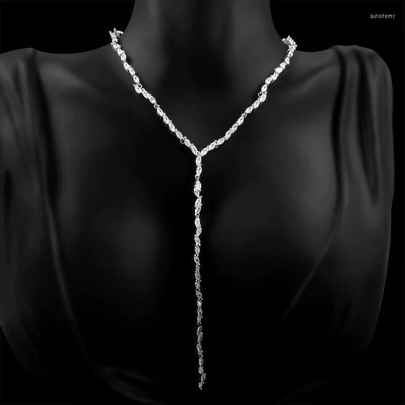 Pendant Necklaces European Long Pendants Women Necklace Silver Color Chain Crystal Water Drop Tassel Neckalces Collars For Female Colar Zk35
Pendant Necklaces European Long Pendants Women Necklace Silver Color Chain Crystal Water Drop Tassel Neckalces Collars For Female Colar Zk35