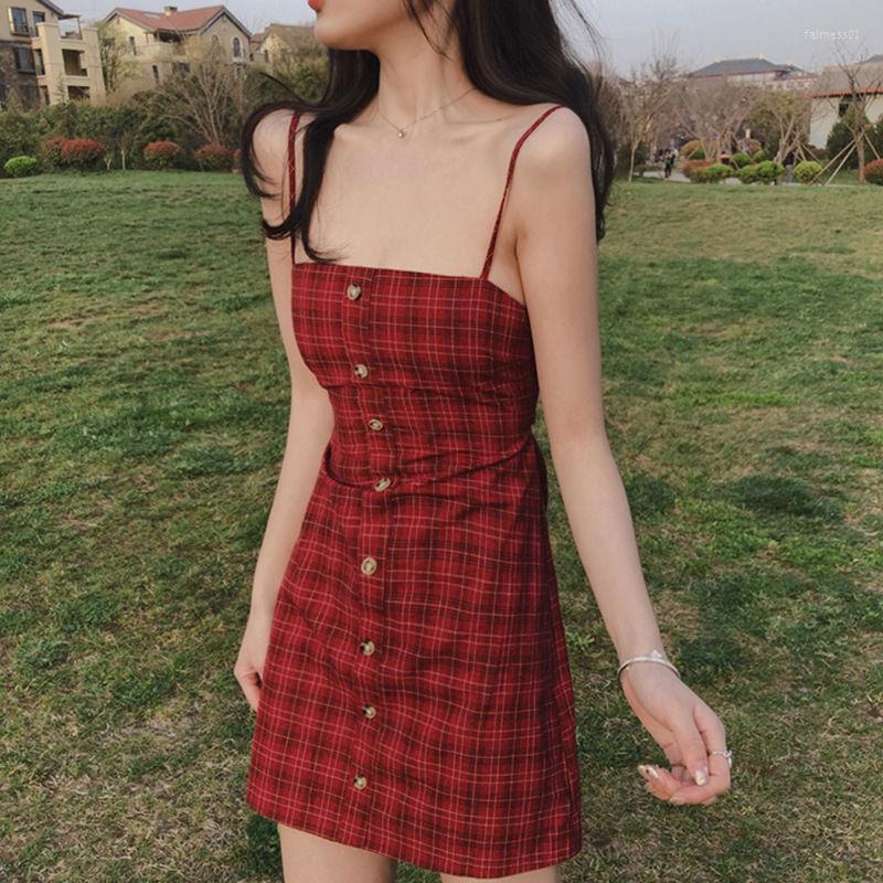 Casual Dresses Women Spring Summer 2022 Back High Waist Plaid Girl Sling Dress Vestido De Mujer Femme Robe, Photo color
Casual Dresses Women Spring Summer 2022 Back High Waist Plaid Girl Sling Dress Vestido De Mujer Femme Robe, Photo color