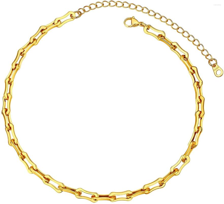 Choker Fashion Chunky Necklaces For Women Stainless Steel Link Chains Gold/Silver Color Width 5.5mm Handmade Jewelry
Choker Fashion Chunky Necklaces For Women Stainless Steel Link Chains Gold/Silver Color Width 5.5mm Handmade Jewelry