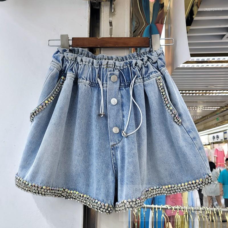 Women' Jeans Village Denim Shorts Women 2022 Summer Exquisite Rhinestone Beaded High Waist Slimming Wide-Leg Pants Nancylim, Blue
Women' Jeans Village Denim Shorts Women 2022 Summer Exquisite Rhinestone Beaded High Waist Slimming Wide-Leg Pants Nancylim, Blue