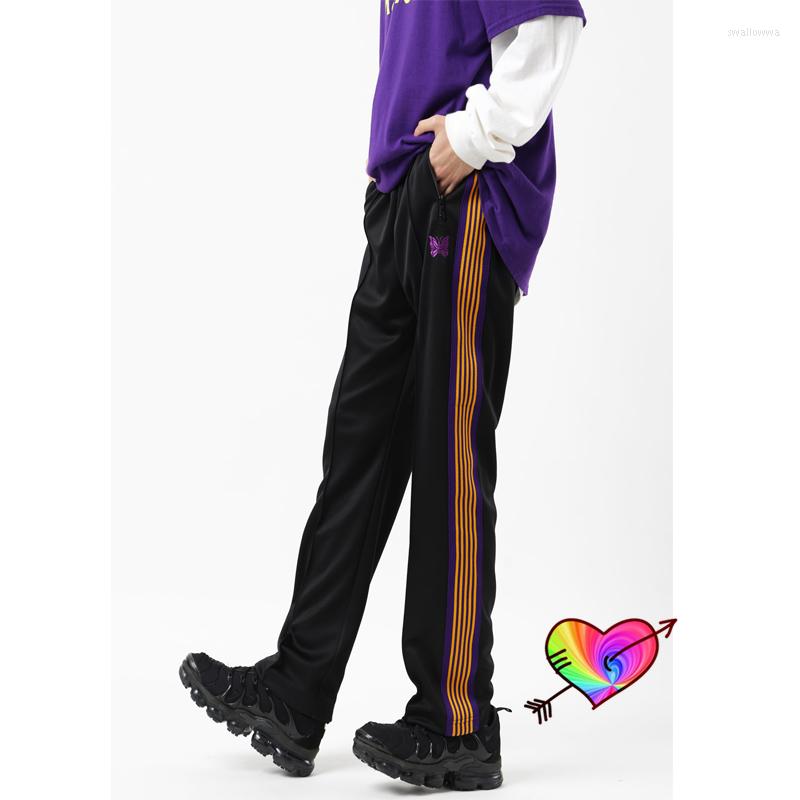 Men's Pants AWGE Needles Men Women Purple Yellow Butterfly Embroidered Logo Sweatpants High Quality Track Trousers, Black
Men's Pants AWGE Needles Men Women Purple Yellow Butterfly Embroidered Logo Sweatpants High Quality Track Trousers, Black