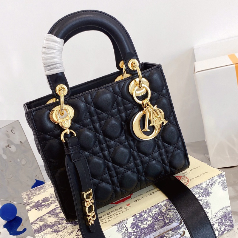 designer bag women Bags tote bag handbag wallet Classic Black Sheepskin Patent Large Capacity Totes Black dior
