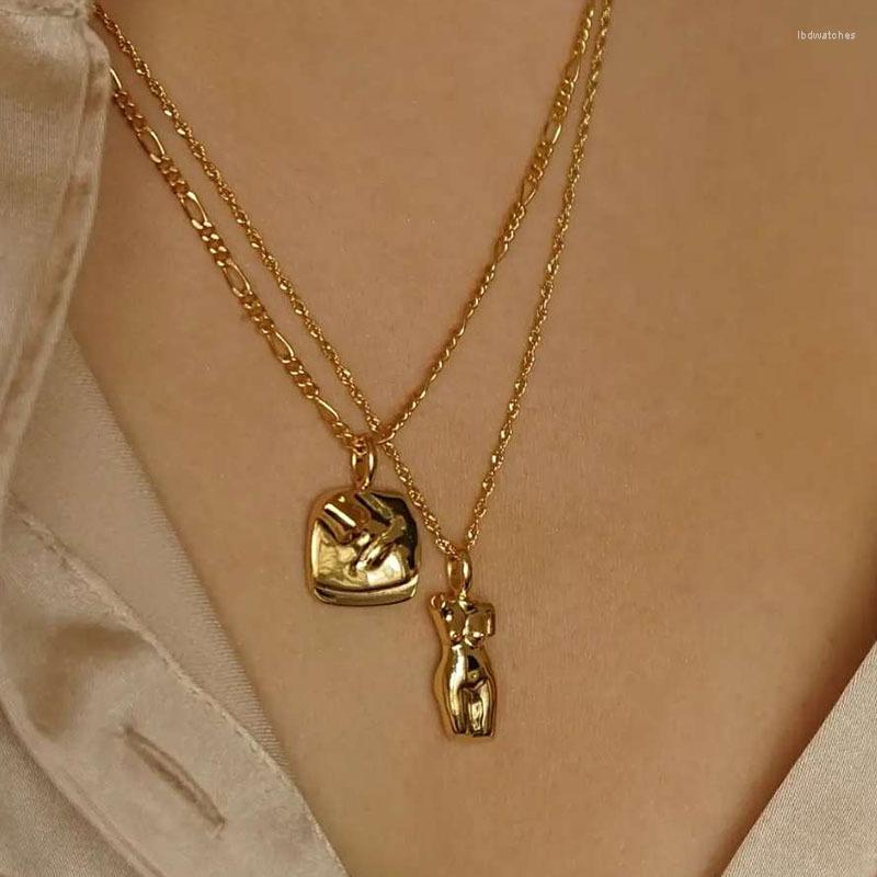 Pendant Necklaces 2022 Trendy 316L Stainless Steel Body Face Neckalce For Women Gold Plated Collar Necklace Waterproof Accessories
Pendant Necklaces 2022 Trendy 316L Stainless Steel Body Face Neckalce For Women Gold Plated Collar Necklace Waterproof Accessories