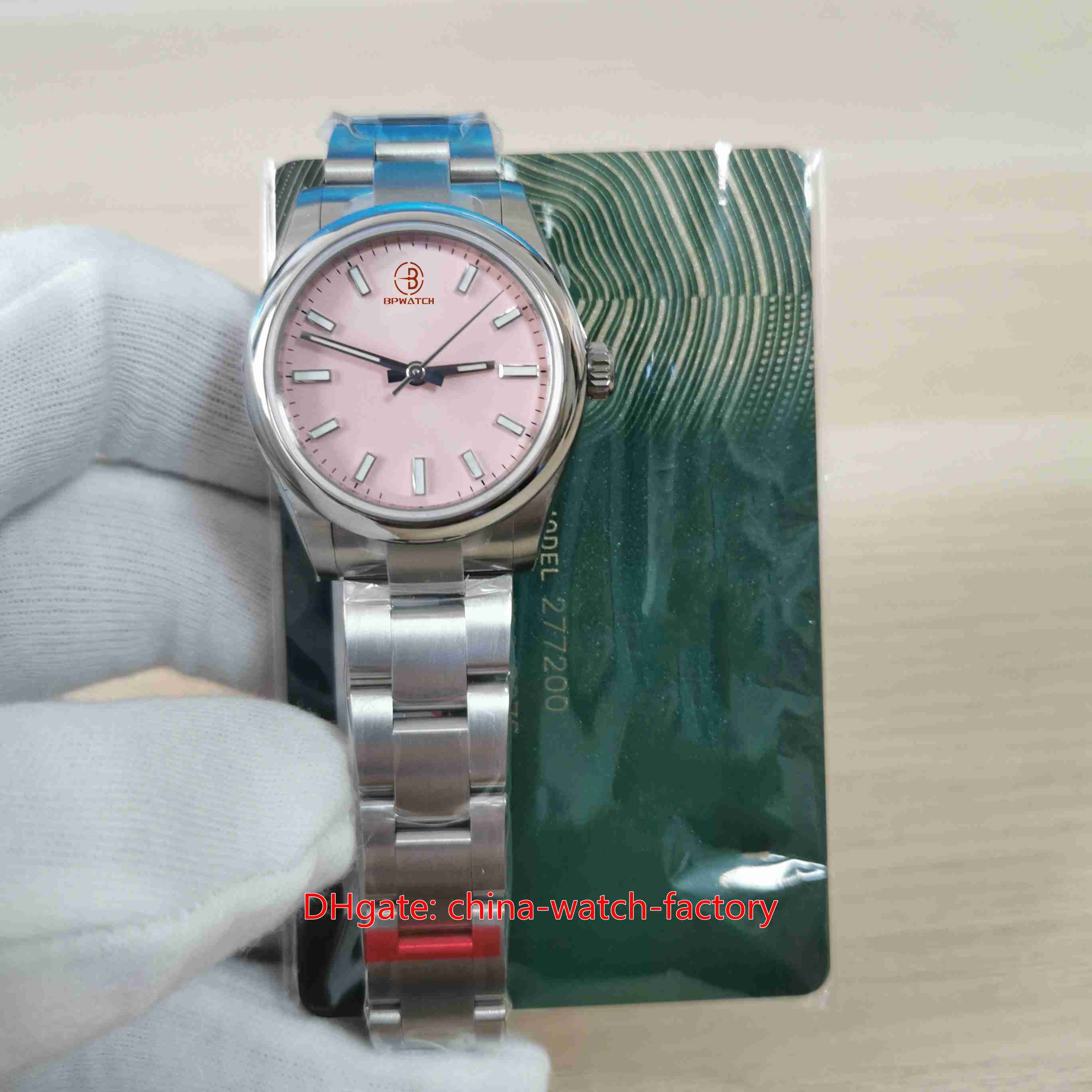 EW Factory Ladies Watches Fashion 31mm 277200-0009 Pink Diamond Dial Watch Sapphire Glass CAL.2232 Movement Mechanical Automatic Women's Wristwatches With Card, No box papers
EW Factory Ladies Watches Fashion 31mm 277200-0009 Pink Diamond Dial Watch Sapphire Glass CAL.2232 Movement Mechanical Automatic Women's Wristwatches With Card, No box papers