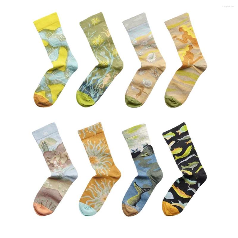 Men's Socks 1Pair Harajuku Men Fashion Unisex Cotton Personality Novelty Casual Animal Quality Long Print Oil Painting Flower, 14
Men's Socks 1Pair Harajuku Men Fashion Unisex Cotton Personality Novelty Casual Animal Quality Long Print Oil Painting Flower, 14