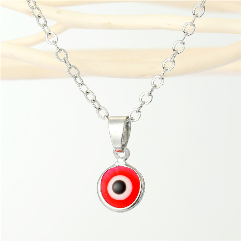 Blue Evil Eye Necklace For Women Gift Jewelry Fashion Simple Colorful Turkey Lucky Eye Clavicle Chain Choker Necklace