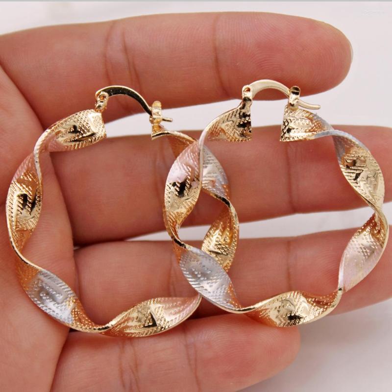 Hoop Earrings Trendy Gold Copper Plated Round For Women Fashion Jewelry Accessories Anniversary Wedding Gift
Hoop Earrings Trendy Gold Copper Plated Round For Women Fashion Jewelry Accessories Anniversary Wedding Gift