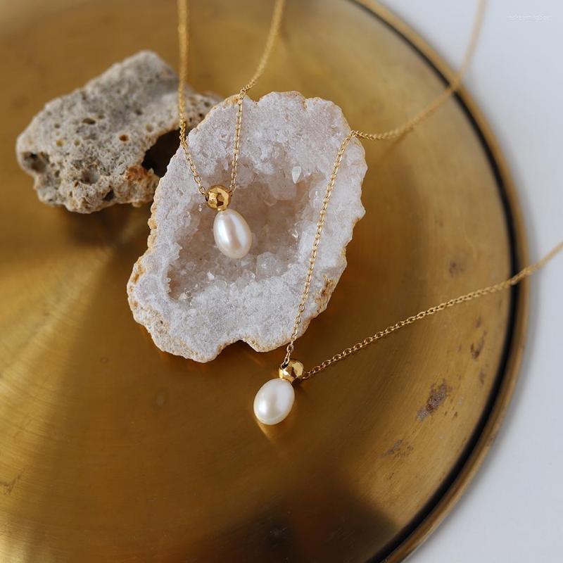 Pendant Necklaces MODAGIRL Single Real Freshwater Pearl Necklace 18K Gold Stainless Steel Chain June Birthstone Jewelry For Mother's Day
Pendant Necklaces MODAGIRL Single Real Freshwater Pearl Necklace 18K Gold Stainless Steel Chain June Birthstone Jewelry For Mother's Day