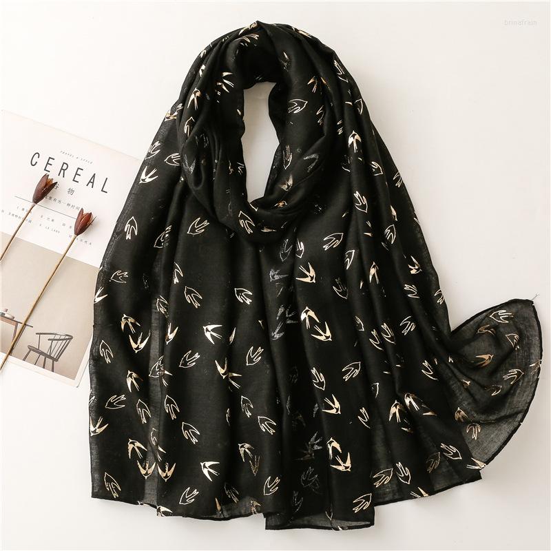 Scarves 2022 Warm Wind Cotton Voile Solf Scarf Women Bronzing Swallow Multicolor Curling Thin Gauze Shawl
Scarves 2022 Warm Wind Cotton Voile Solf Scarf Women Bronzing Swallow Multicolor Curling Thin Gauze Shawl