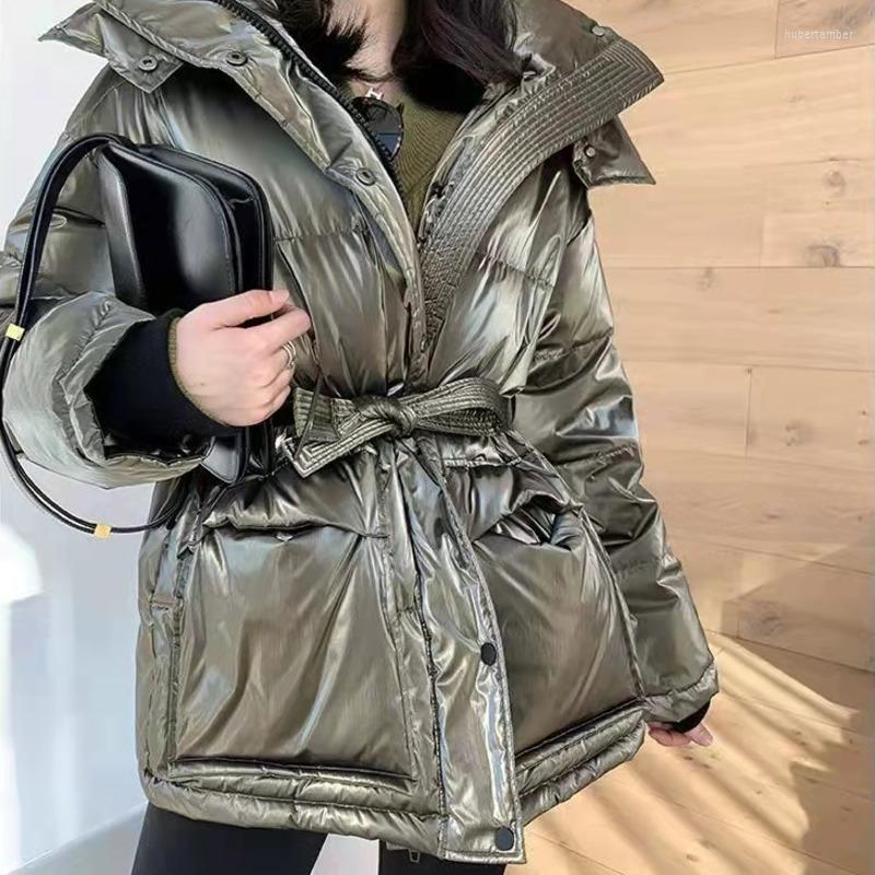 Women' Down Waterproof 2022 Women Winter 90% White Duck Jacket Thick Warm Female Parkas Hooded Slim Sash Tie Up Shiny Snow Coat, Beige
Women' Down Waterproof 2022 Women Winter 90% White Duck Jacket Thick Warm Female Parkas Hooded Slim Sash Tie Up Shiny Snow Coat, Beige