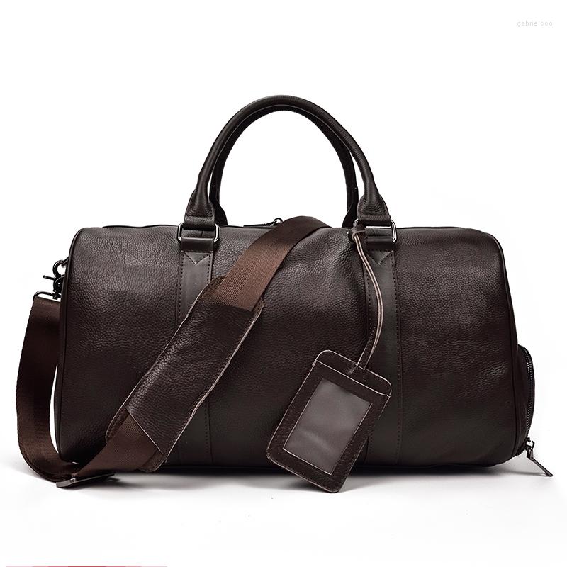 Duffel Bags Luufan Leather Hand Luggage Genuine Travel With Shoe Pocket Shoulder Bag Big Capacity Carry On, Brown(45cm)
Duffel Bags Luufan Leather Hand Luggage Genuine Travel With Shoe Pocket Shoulder Bag Big Capacity Carry On, Brown(45cm)