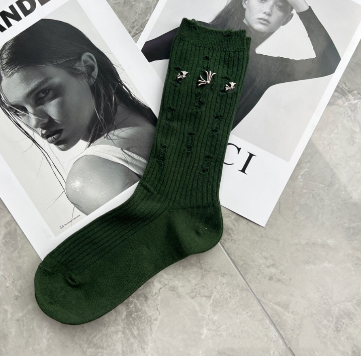 Socks Handmade Ripped Cross Trendy Sock Men's and Women's Same Double Needle Cotton Socks, Coffee
Socks Handmade Ripped Cross Trendy Sock Men's and Women's Same Double Needle Cotton Socks, Coffee