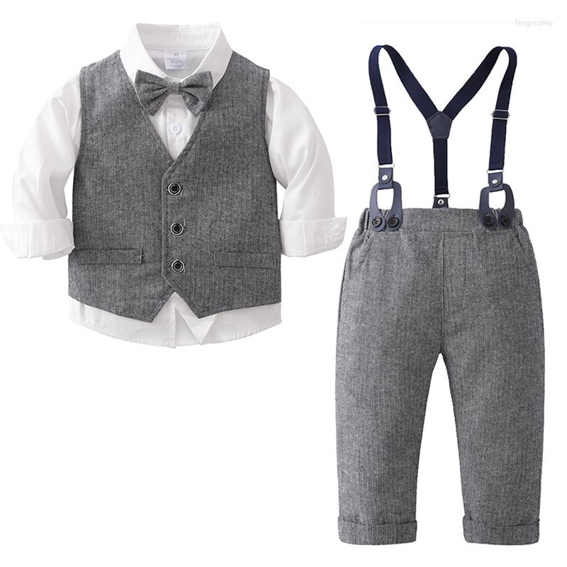 Clothing Sets Baby Boys Formal Clothes Suit Autumn Long Sleeve Bow Shirt Vest Suspender Trousers Gentleman Set Birthday Party Dress Gift, 22b291-a
Clothing Sets Baby Boys Formal Clothes Suit Autumn Long Sleeve Bow Shirt Vest Suspender Trousers Gentleman Set Birthday Party Dress Gift, 22b291-a