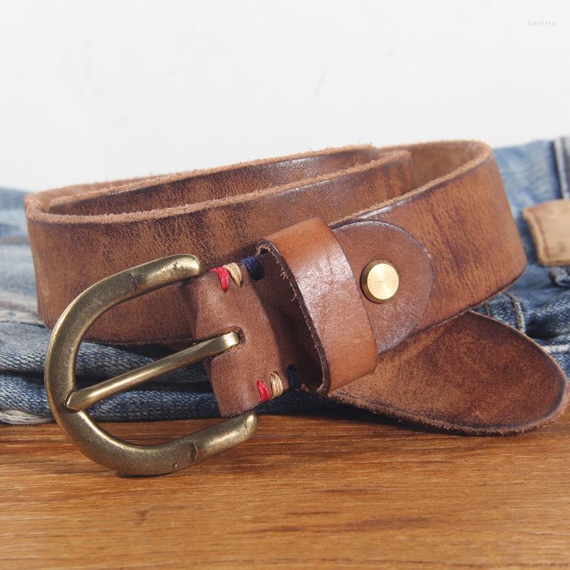 Belts Vintage Luxury Casual Men Handmade Copper Buckle High-quality Genuine Leather Belt Retro Cowhide Men's Military 3.8cm, Black
Belts Vintage Luxury Casual Men Handmade Copper Buckle High-quality Genuine Leather Belt Retro Cowhide Men's Military 3.8cm, Black