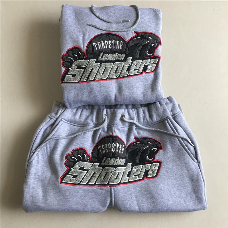 Men' Tracksuits Cotton Embroidery Trapstar Men Women Tracksuit Set Winter Hoodies Sweatpants 2 Pieces Suit Fashion Casual Hooded Sudadera, Gray
Men' Tracksuits Cotton Embroidery Trapstar Men Women Tracksuit Set Winter Hoodies Sweatpants 2 Pieces Suit Fashion Casual Hooded Sudadera, Gray