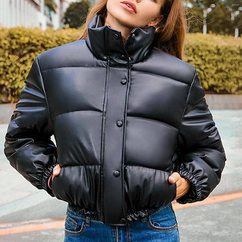 Women' Leather Coat Stand Collar Windbreaker Fall And Winter Padded For Women Warm Bubble Apricot NOV99, Coffee
Women' Leather Coat Stand Collar Windbreaker Fall And Winter Padded For Women Warm Bubble Apricot NOV99, Coffee