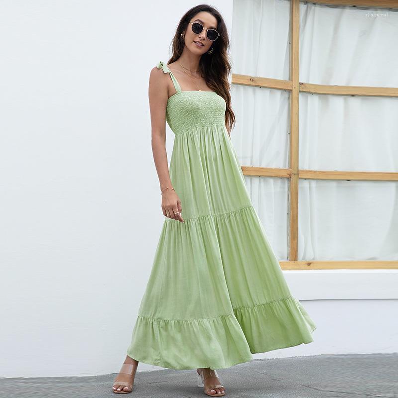Casual Dresses Summer Spaghetti Strap Stretchy Strapless Sexy Long Dress Women Solid High Waist Boho Lace Up Bow Robe Maxi Vestidos, B1960 orange red
Casual Dresses Summer Spaghetti Strap Stretchy Strapless Sexy Long Dress Women Solid High Waist Boho Lace Up Bow Robe Maxi Vestidos, B1960 orange red
