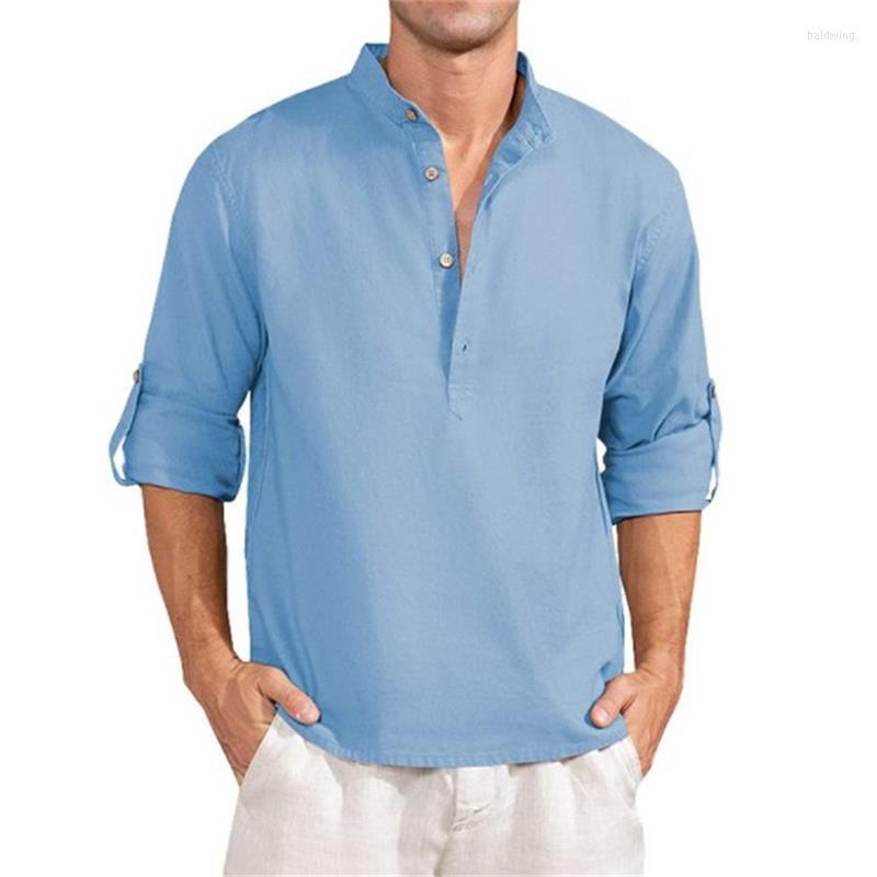 Men' Casual Shirts Men' Shirt Blue Tops Button V Neck Long Sleeves Loose Trend Solid Color Cotton Male Large Size Fashion T, Green
Men' Casual Shirts Men' Shirt Blue Tops Button V Neck Long Sleeves Loose Trend Solid Color Cotton Male Large Size Fashion T, Green