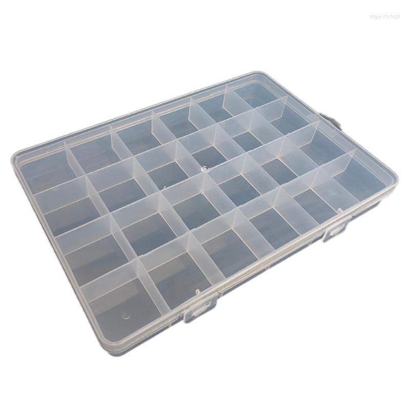 Jewelry Pouches Transparent Plastic Organizer Box Compartment Storage Container For Bead Rings Display 24 Slot
Jewelry Pouches Transparent Plastic Organizer Box Compartment Storage Container For Bead Rings Display 24 Slot
