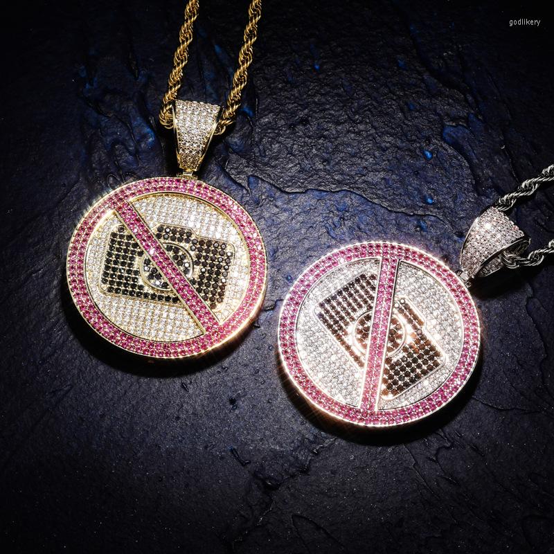 Pendant Necklaces Hip Hop CZ Stone Paved Bling Iced Out No Pography Sign Round Pendants Necklace For Men Rapper Jewelry Drop
Pendant Necklaces Hip Hop CZ Stone Paved Bling Iced Out No Pography Sign Round Pendants Necklace For Men Rapper Jewelry Drop