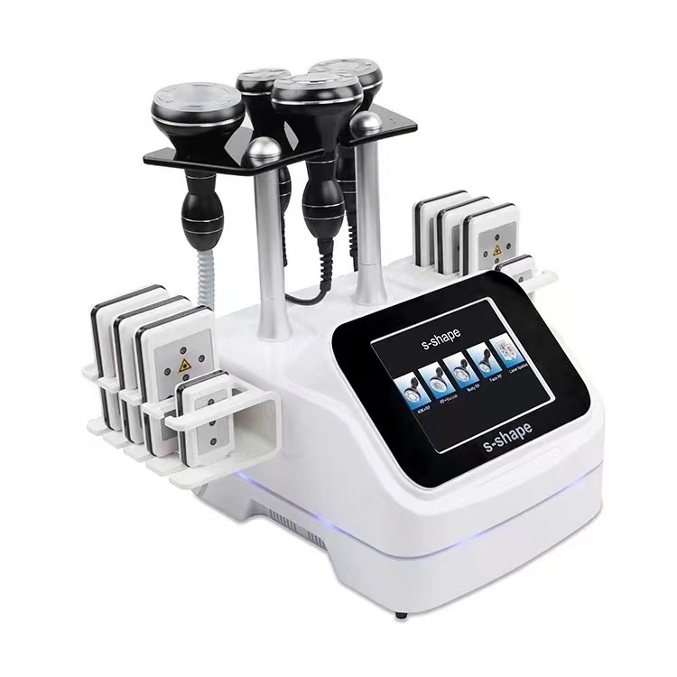 5 in 1 vacuum therapy cavitation rf machine equipment face lift treatment skin tighten video manual provide