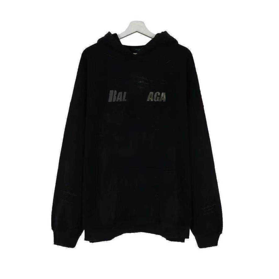 Fashion Brand Designer Hoodies Hole Tearing Washed Chest Letter Print Loose Pullover Sweatshirts Black Print Balanciagas
Fashion Brand Designer Hoodies Hole Tearing Washed Chest Letter Print Loose Pullover Sweatshirts Black Print Balanciagas