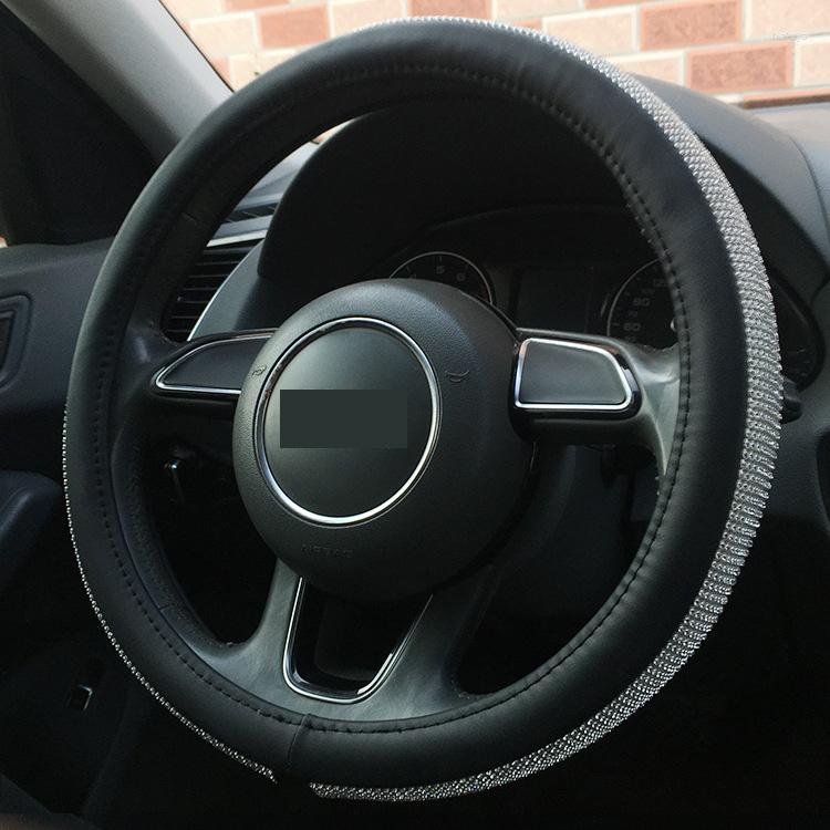 Steering Wheel Covers Women's Exclusive Bright Diamond Rhinestone Cover Universal Set
Steering Wheel Covers Women's Exclusive Bright Diamond Rhinestone Cover Universal Set