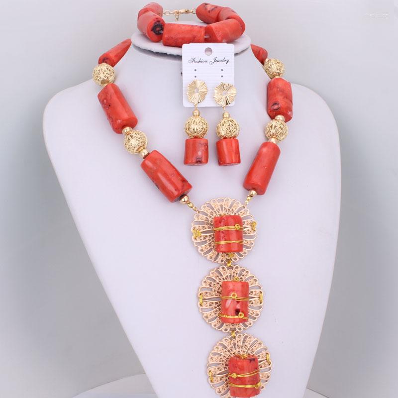 Necklace Earrings Set Dudo 14-21 Mm Sea Bamboo Coral Nature Beads Jewelry 2022 Fashion Style For Nigerian Wedding Bride, Picture shown
Necklace Earrings Set Dudo 14-21 Mm Sea Bamboo Coral Nature Beads Jewelry 2022 Fashion Style For Nigerian Wedding Bride, Picture shown