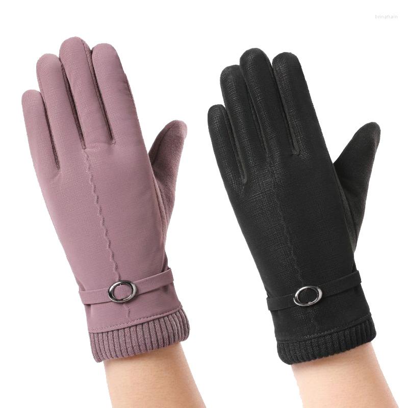 Five Fingers Gloves Winter Suede Leather Plus Velvet Thick Coldproof Touch Screen Warm Women's For Sports Outdoor Riding Driving Mittens 
Five Fingers Gloves Winter Suede Leather Plus Velvet Thick Coldproof Touch Screen Warm Women's For Sports Outdoor Riding Driving Mittens