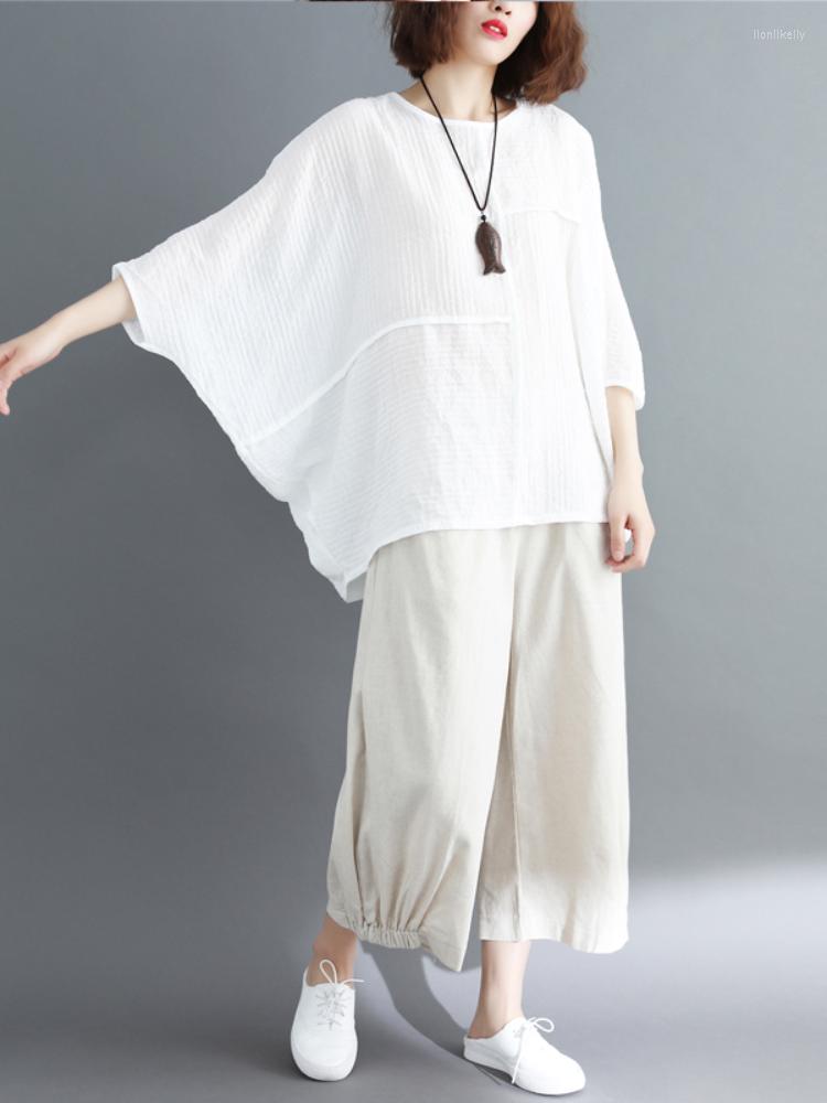 Women's T Shirts Cotton And Linen Plus Size Women T-shirts Summer 2022 Bat Wing Sleeved Patchwork Lady Female Tops Tees, Black
Women's T Shirts Cotton And Linen Plus Size Women T-shirts Summer 2022 Bat Wing Sleeved Patchwork Lady Female Tops Tees, Black