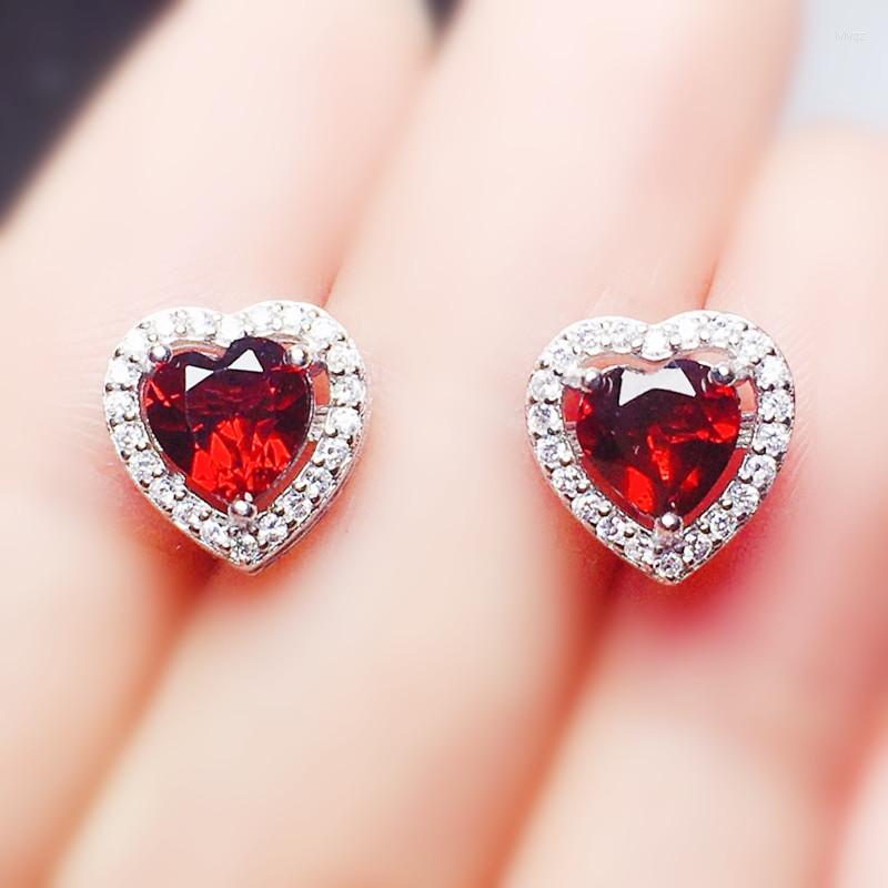 Stud Earrings Natural Real Red Garnet Love Heart Earring 1.6ct 2pcs Gemstone 925 Sterling Silver Fine Jewelry For Men Or Women X21889
Stud Earrings Natural Real Red Garnet Love Heart Earring 1.6ct 2pcs Gemstone 925 Sterling Silver Fine Jewelry For Men Or Women X21889