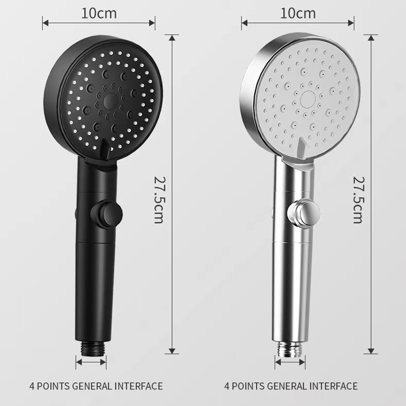 Bathroom Shower Heads 3pcsset Adjustable High Pressure Water Saving One-key Stop Massage Accessories 221103