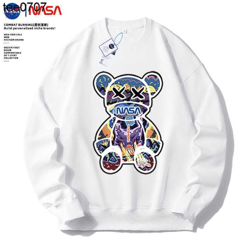 NASA co branded cotton sweater men' 330g loose casual round neck wearing long sleeved student clothes youth fashion, White
NASA co branded cotton sweater men' 330g loose casual round neck wearing long sleeved student clothes youth fashion, White