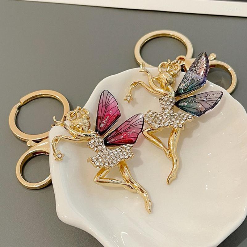 Keychains JINGLANG Creative Elf Butterfly Fairy Keychain High-end Dancing Girl Accessories Car Bag Ornaments
Keychains JINGLANG Creative Elf Butterfly Fairy Keychain High-end Dancing Girl Accessories Car Bag Ornaments