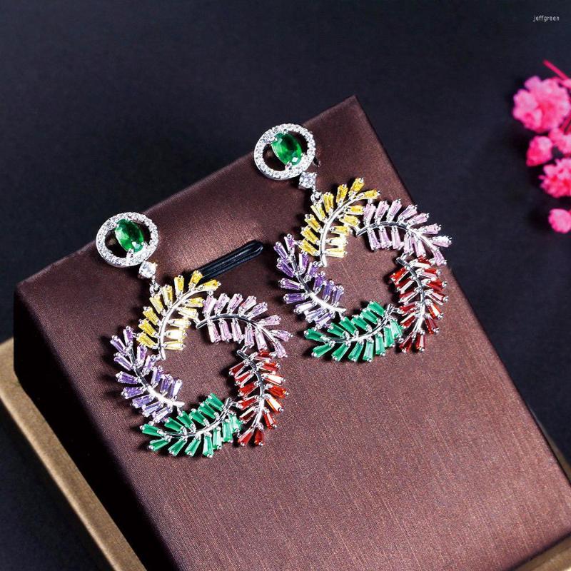 Dangle Earrings Exaggerated Elegant Drop Sparkling Zircon Inlay Dangler Silver Color Temperament Pendant Earing Fashion Jewelry
Dangle Earrings Exaggerated Elegant Drop Sparkling Zircon Inlay Dangler Silver Color Temperament Pendant Earing Fashion Jewelry