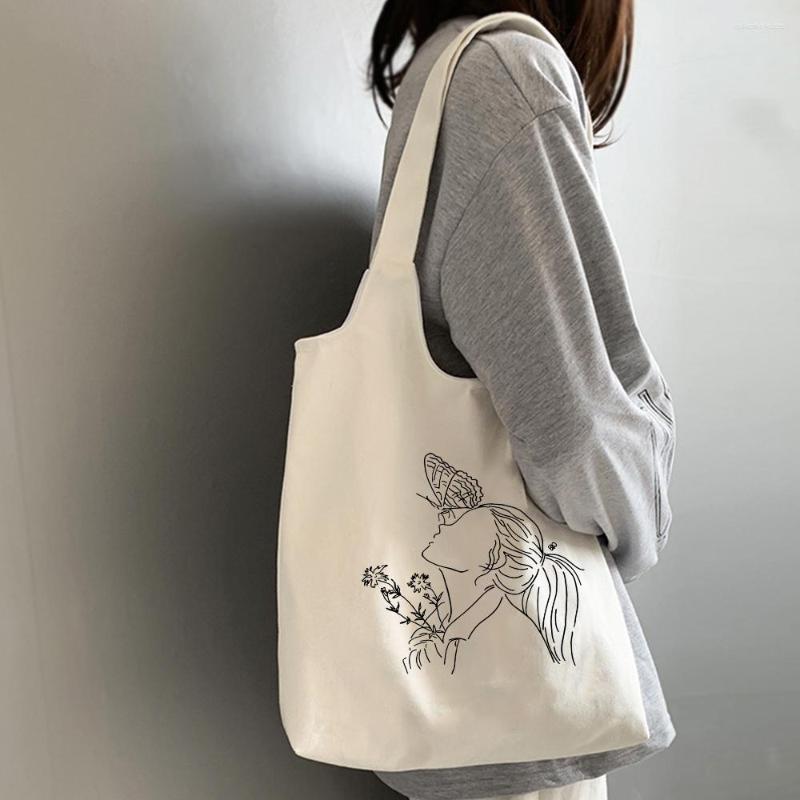 Shopping Bags Canvas Shoulder Bag For Women Large Tote Shopper Handbag Aesthetic Retro Cotton Cloth Reusable Eco Beach, B59-99white
Shopping Bags Canvas Shoulder Bag For Women Large Tote Shopper Handbag Aesthetic Retro Cotton Cloth Reusable Eco Beach, B59-99white