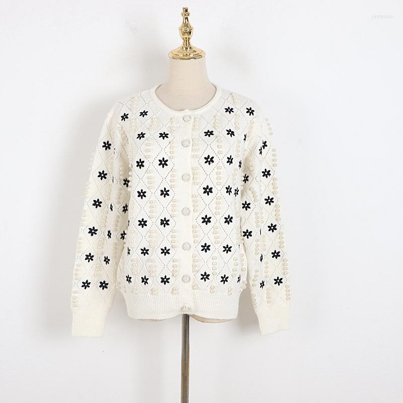 Women's Knits White Diamond-Shaped Hollow Design Beading Flower Embroidery Knit Cardigan Winter Oversize Single-Breasted Sweater Coat, Black
Women's Knits White Diamond-Shaped Hollow Design Beading Flower Embroidery Knit Cardigan Winter Oversize Single-Breasted Sweater Coat, Black