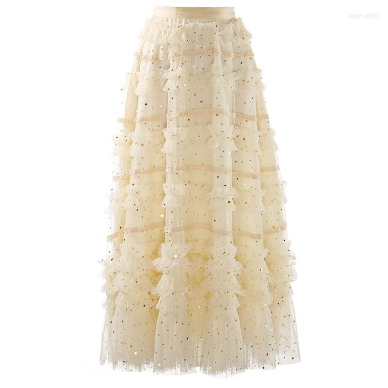 Skirts High Waist Brown Lace Spliced Long Shining Party Cake Half-body Skirt Women Fashion Tide Spring Autumn 2022 U951, Black
Skirts High Waist Brown Lace Spliced Long Shining Party Cake Half-body Skirt Women Fashion Tide Spring Autumn 2022 U951, Black