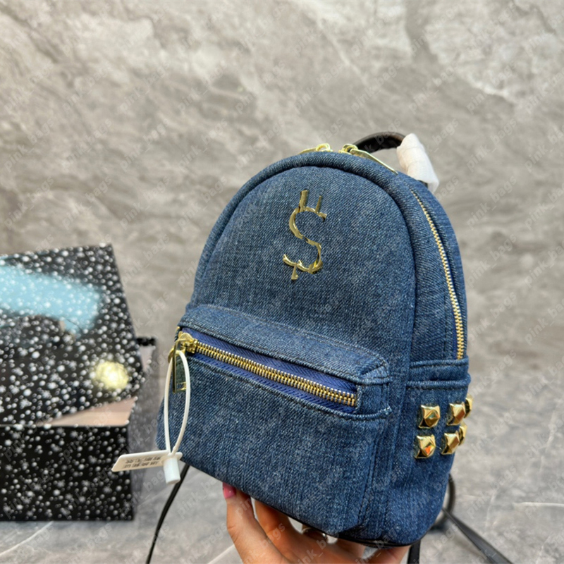 Fashion Denim Bag Women Backpack Mini Backpacks Womens Small Vintage Pack Designers Woman Canvas Rucksack Handbags Purses Designers Handbag, Blue(with box correct letters)
Fashion Denim Bag Women Backpack Mini Backpacks Womens Small Vintage Pack Designers Woman Canvas Rucksack Handbags Purses Designers Handbag, Blue(with box correct letters)